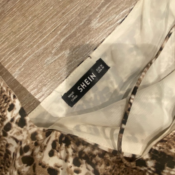 SHEIN Womens snake print slip camisole dress, size Large, great material & fit! - Picture 2 of 2